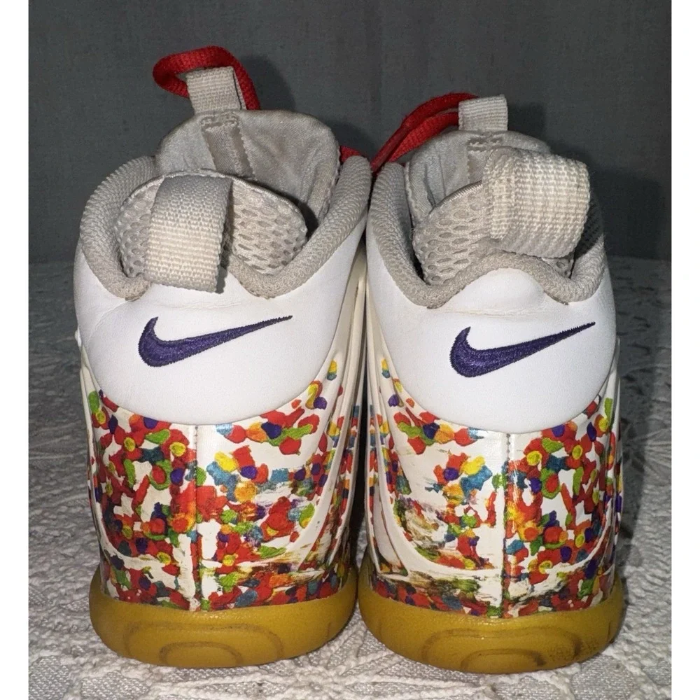 Nike Air Foamposite Pro GS Fruity Pebbles 644792 -101 Youth Sz 6.5 6.5Y High Top